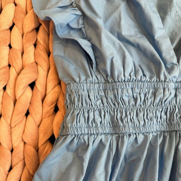 Abercrombie & Fitch Flutter Sleeve Midi Dress - Picture 6 of 7